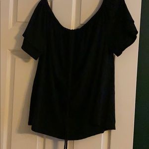 Black off shoulder tee, Lane Bryant, 18/20